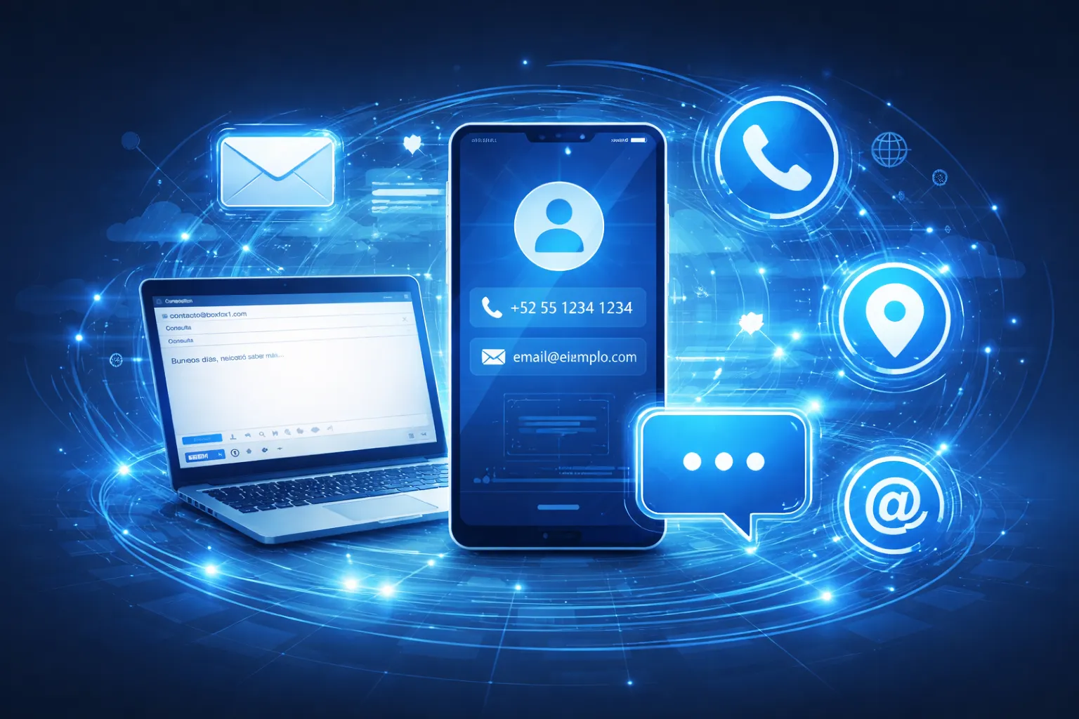 Imagen corporativa para sección de contacto